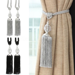Foreign trade cross-border curtain tie rope tassel single crystal tie ball decorative tie rope factory direct sales