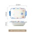 Household Japanese style rice bowl, small and fresh ceramic tableware, seasonal bowl and plate set, double ear soup bowl and plate, bowl and plate combination glaze