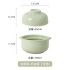 Cream style dual-purpose instant noodle bowl, multifunctional soup bowl, creative Japanese style covered household ceramic bowl set, high aesthetic value