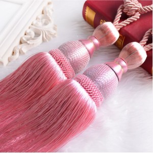 Cross border hot selling high-end gold wire tennis European style curtain hanging ball curtain tie rope single ball
