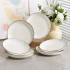 Home Luxury Bowl Plate Soup Bowl 2024 New Ceramic Tableware Set Bowl Chopsticks Bowl Utensils Rice Bowl Plate Combination Simple