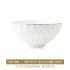 Dish and household free combination European style simple and luxurious ceramic ware with gold border ceramic tableware bowl and plate