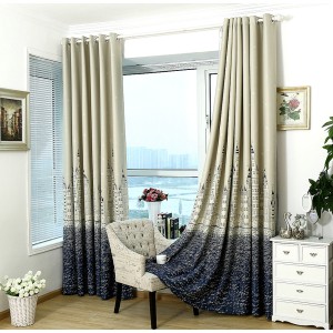Cross border hot selling castle star hot silver shading fabric finished curtains, foreign trade AliExpress, Amazon