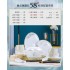 Dish set for home use 2024 new Jingdezhen Chinese style light luxury housewarming ceramic bowls and chopsticks high-end tableware and plates