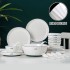 A set of ceramic dining bowls, noodles, bowls, and plates for household use, combined with tableware, dishes, and plates