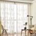 Hot selling large feather embroidered window screen white living room European style cotton thread embroidered window screen cross-border exclusive Hot selling large feather embroidered window screen white living room European style cotton thread embroidered window screen cross-border exclusive