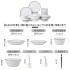 Jingdezhen Ceramic Bowl and Dish Set Household Ceramic Eating Bowl, Noodles Bowl and Dish Combination Bowl and Dish Utensils