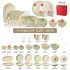 Cream Wind Internet Celebrity Bowl and Dish Set for Home Use 2024 New Tableware Bowl and Dish Set with High Beauty and Fresh Appearance