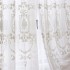 New translucent embroidered window screen white living room European style cotton thread embroidered window screen lantern screen