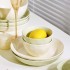 Underglaze color cream style ceramic tableware, light luxury household high aesthetic value, DIY combination of dishes and plates, tableware set