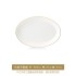 Dish and household free combination European style simple and luxurious ceramic ware with gold border ceramic tableware bowl and plate