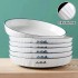 A set of ceramic dining bowls, noodles, bowls, and plates for household use, combined with tableware, dishes, and plates