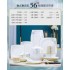 Dish set for home use 2024 new Jingdezhen Chinese style light luxury housewarming ceramic bowls and chopsticks high-end tableware and plates