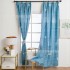 New foreign trade printed curtains, semi blackout curtains, simple Nordic style square bottom, happiness tree, cross-border exclusive