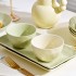 Underglaze color cream style ceramic tableware, light luxury household high aesthetic value, DIY combination of dishes and plates, tableware set