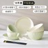 Underglaze color cream style ceramic tableware, light luxury household high aesthetic value, DIY combination of dishes and plates, tableware set