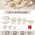 High end tableware set for household use 2024 new ceramic dishes with high aesthetic value for housewarming