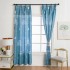 New foreign trade printed curtains, semi blackout curtains, simple Nordic style square bottom, happiness tree, cross-border exclusive