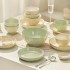 Cream Wind Internet Celebrity Bowl and Dish Set for Home Use 2024 New Tableware Bowl and Dish Set with High Beauty and Fresh Appearance