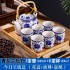 Jingdezhen Ceramic Tea Set Home Set Kung Fu Modern Minimalist Teapot Tea Cup 6-piece Set Comes with Bamboo Tray Jingdezhen Ceramic Tea Set Home Set Kung Fu Modern Minimalist Teapot Tea Cup 6-piece Set Comes with Bamboo Tray
