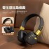 BT50 Cross border New Product Head mounted Bluetooth Maillard Joystick Earphones with Long Battery Life Factory Direct Vintage Earphones