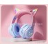Cat Ear New Luminous Headwear Bluetooth Earphones Gradient Color Cross border Long Range Wireless Earphones Factory Wholesale