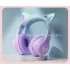 Cat Ear New Luminous Headwear Bluetooth Earphones Gradient Color Cross border Long Range Wireless Earphones Factory Wholesale