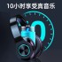 Cross border popular B39 head mounted wireless Bluetooth earphones for sports, ultra long standby, colorful lights, retractable folding earphones