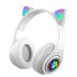 B39M Cat Ear Luminous Earphones Wireless Headwear Bluetooth Long Range Manufacturer Direct Sales Cross border New Cute Earphones