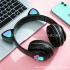 Cat Ear Luminous Bluetooth Earbuds Head mounted STN-28 Wireless Earbuds New Cross border Explosive Manufacturer Direct Sales Heavy Bass
