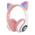 Luminous cat ear earphones STN-28 head mounted wireless Bluetooth earphones with ultra long battery life, cross-border popular product, factory direct sales