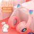 B39M Cat Ear Luminous Earphones Wireless Headwear Bluetooth Long Range Manufacturer Direct Sales Cross border New Cute Earphones