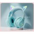Cat Ear New Luminous Headwear Bluetooth Earphones Gradient Color Cross border Long Range Wireless Earphones Factory Wholesale