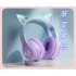 Gradual headset Bluetooth Cat's ears (Steamed cat-ear shaped bread) wireless competition game cute pink high beauty headset factory direct sales