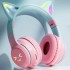 New cat ear glowing GRB Bluetooth headset with gradient color cross-border SY618 wireless headset factory wholesale