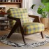 Nordic solid wood Richard living room single sofa chair retro balcony coffee shop antique style designer lazy homestay