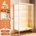 Handmade cabinet glass display cabinet pain cabinet with lock and door bookshelf dustproof transparent model storage cabinet toy storage rack