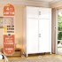 Steel wardrobe, home children's floor standing wardrobe, bedroom clothes and blankets storage cabinet, dust-proof storage cabinet, metal wardrobe Steel wardrobe, home children's floor standing wardrobe, bedroom clothes and blankets storage cabinet, dust-proof storage cabinet, metal wardrobe