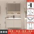 Modern minimalist ceramic integrated basin bathroom cabinet combination bathroom washbasin and wash basin light luxury washbasin set