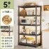 Kitchen storage rack, multifunctional microwave oven, fruit and vegetable storage rack, multi-layer floor to wall steel miscellaneous shelf