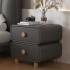 Cream Wind Bedhead Cabinet New Home Bedroom Leather Bedside Cabinet Simple Modern Installation Free Small Storage Cabinet