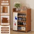 Free installation home shoe rack, sturdy multi-layer dust-proof storage rack at the door, foldable finished product storage bamboo shoe cabinet