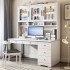 Solid wood desk, computer desk, bookshelf, bookshelf integrated combination, children's study desk, chair, bedroom, student writing desk, home use Solid wood desk, computer desk, bookshelf, bookshelf integrated combination, children's study desk, chair, bedroom, student writing desk, home use