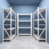 Shelf, commercial storage rack, warehouse, multi-layer cargo rack, express delivery supermarket display rack, floor standing storage, heavy-duty storage rack
