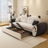 Sofa bed dual-use cute cream style small apartment living room multifunctional lamb velvet double straight row new sofa