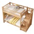 Beech wood mother bed, bunk bed, two-story solid wood bed, multifunctional storage for children, small-sized children's bed, bunk bed for children
