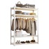 Simple wardrobe, multi-layer rental room, wrought iron bedroom, home assembly storage rack, floor hanging clothes rack, storage rack