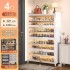 Bold and thickened steel shoe cabinet for household use, movable shoe rack at the entrance, anti mold and moisture-proof, carbon steel with hole plates that can be added