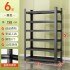 Home storage rack, multi-layer living room storage metal rack, floor standing bookshelf, miscellaneous room sorting rack, basement storage rack