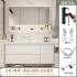 Oak bathroom cabinet door panel, bathroom hand washing and washbasin combination, washbasin ceramic integrated
